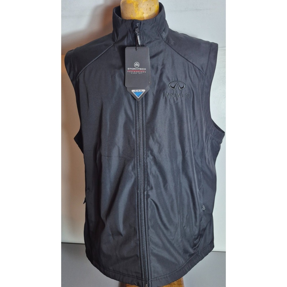StormTech Mens Water Repellent Vest Infiniti Motors Logo XL Black NEW NWT